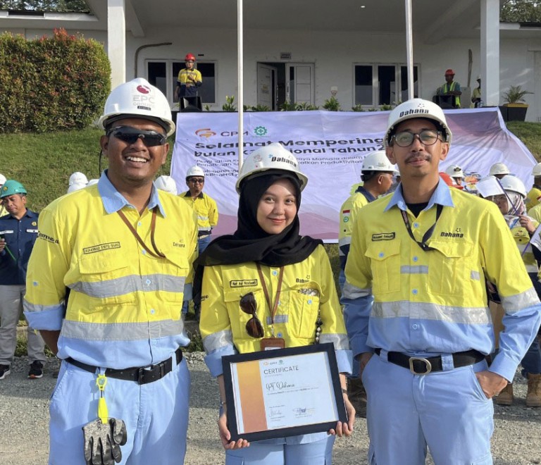DAHANA Wins Zero LTI Award from PT Citra Palu Minerals