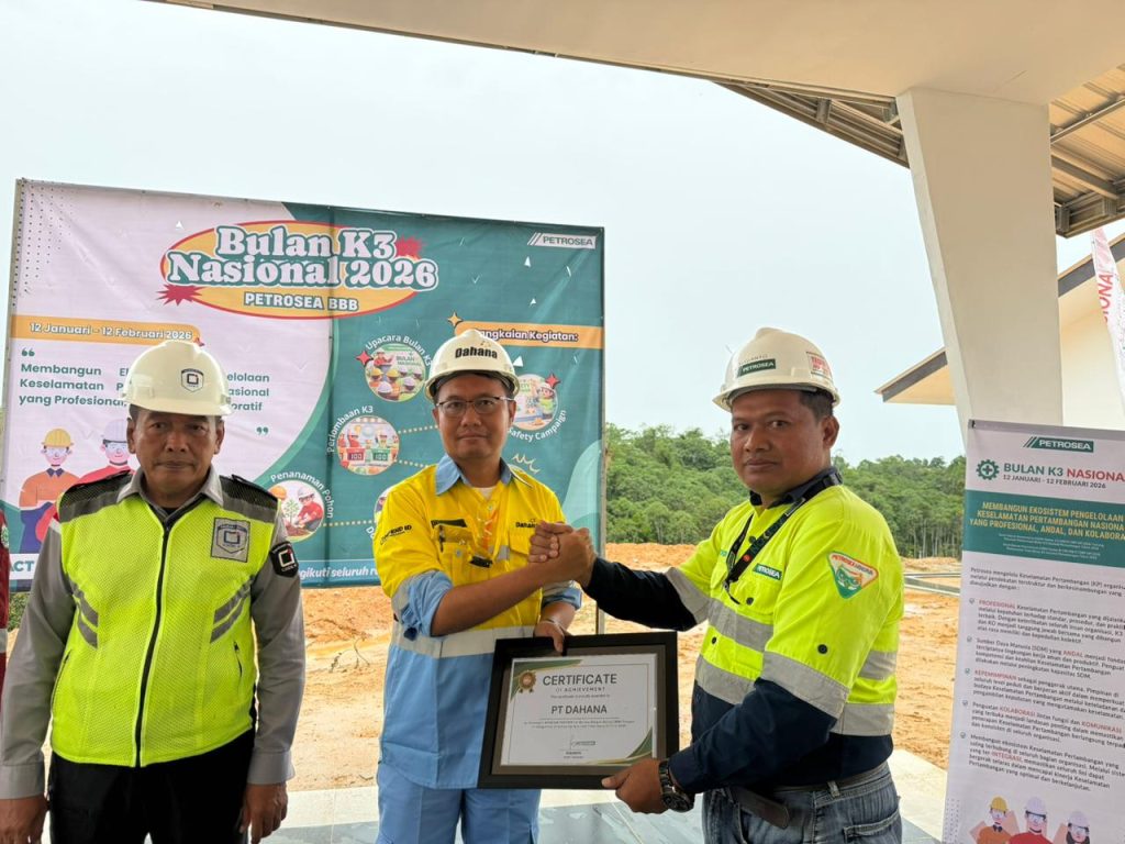 With Zero LTI Award, Dahana Strengthens HSSE Culture Petrosea BBB Project