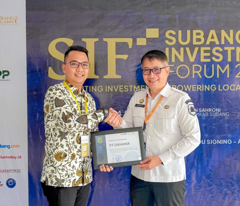 Subang Investment Forum 2026, PT Dahana Raih Penghargaan atas Kepatuhan Pelaporan LKPM